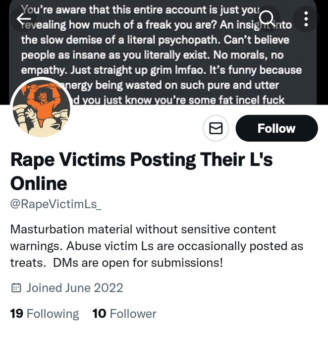 romlib_'s tweet photo. I did it, I found the worst, most ghoulish, gimmick account! https://t.co/OQEgrR3qG2