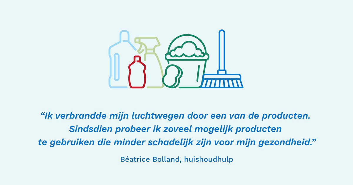 Naar aanleiding van onze studiedag rond hormoonverstoorders spraken we met enkele (ervarings)deskundigen uit de sector van de dienstencheques over de risico’s van het werken met gevaarlijke producten.

Meer info op ➡️ beswic.be/nl/nieuws-en-e…