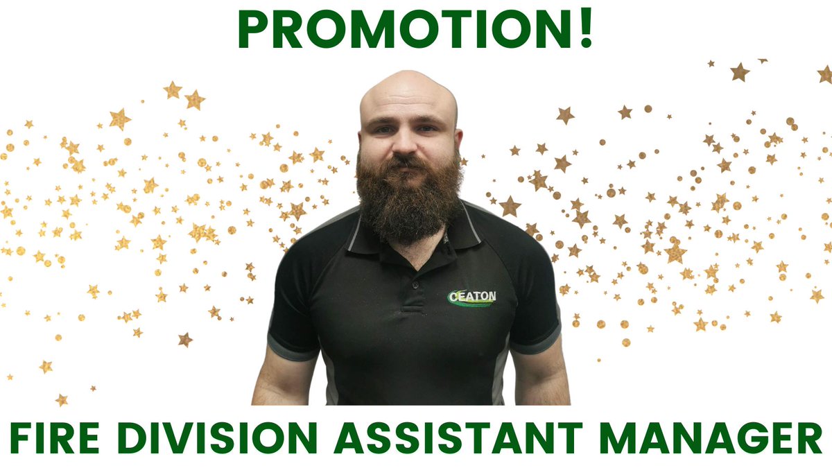 A huge congratulations to Ceaton's very own Andrew Nash who has been promoted from Senior Engineer to Fire Division Assistant Manager! 🥳🙌🎉