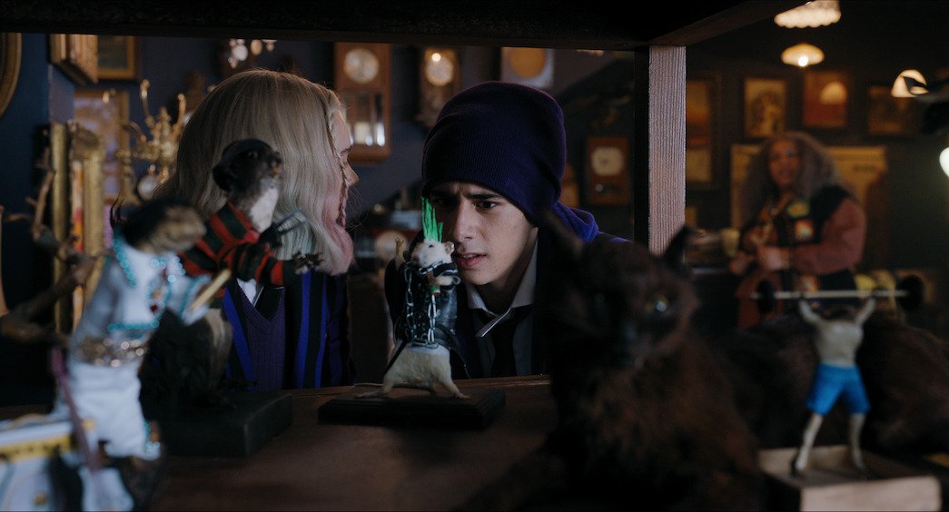 Finally watching #wednesday I'm on episode 3 at Uriah's Heap and can't help thinking that <a href="/TheBloggess/">Jenny Lawson</a> would love it there. I know she'd love the ferrets at a clambake too. #wednesdayaddams #taxidermy #oddbutawesome