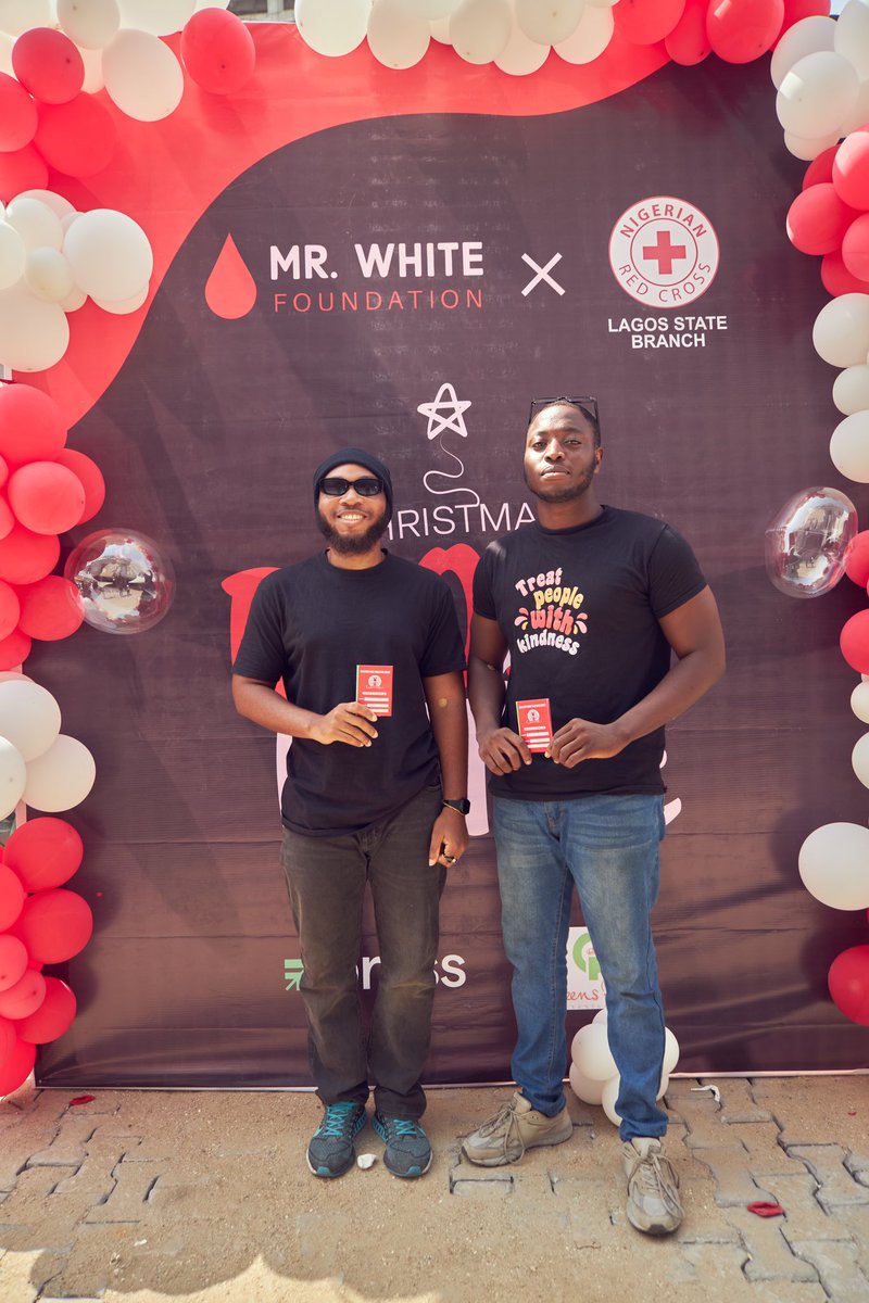 Mrwhitefdtn's tweet photo. We are also grateful to @brassbanking and Queen’s Park Event Centre for partnering with us to ensure this was a success, and to Red Cross Lagos for being our medical partner.

Here’s to more blood drives 🎉❤️ https://t.co/iodbNGLwIK