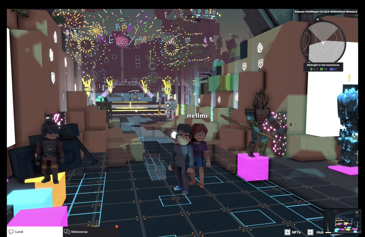 HargerIlene's tweet photo. @TheSandboxGame @steveaoki @TheOfficialA7X @suecothechild @ParisHilton @deadmau5 @blond_ish Celebrating the end of the year in @TheSandboxGame Metaverse! ✨🎇 https://t.co/VDmTUQKopS