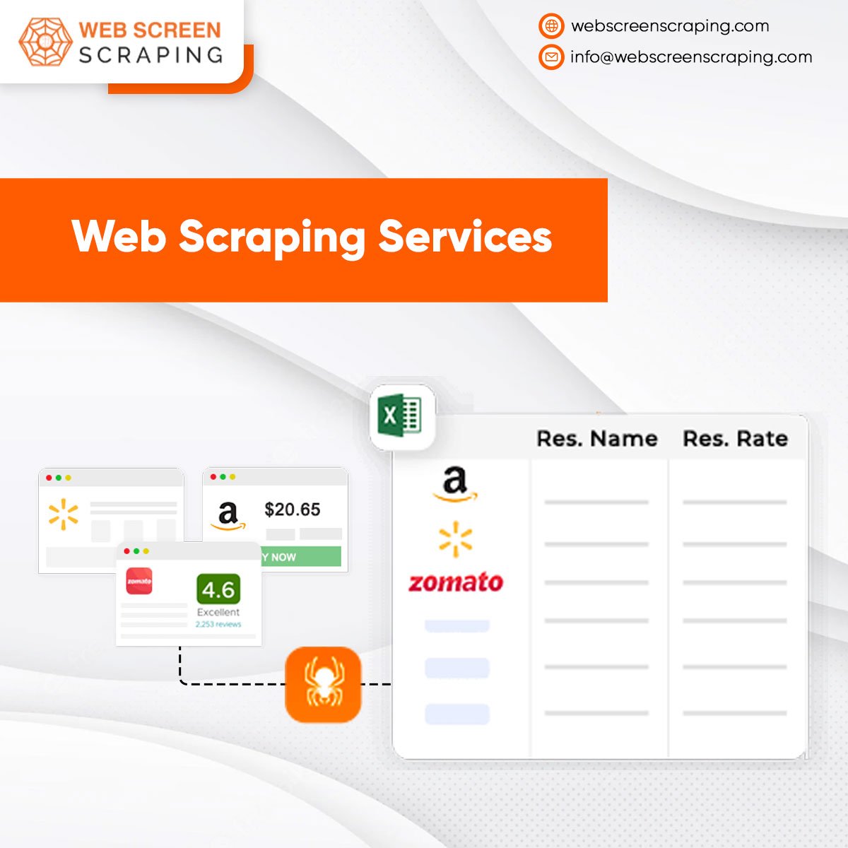 webscreenscrap's tweet photo. A complete #dataservice provider - you won’t need any hardware, software, #scraping skills or scraping tools - we will do all for you – easily!
https://t.co/E8EdKy5pEY
#WebScraping #Crawl #Scrape #Extract #Format #Export #DataExtraction #WebDataScraper #WebScreenScraping https://t.co/wGagL0N7Zw