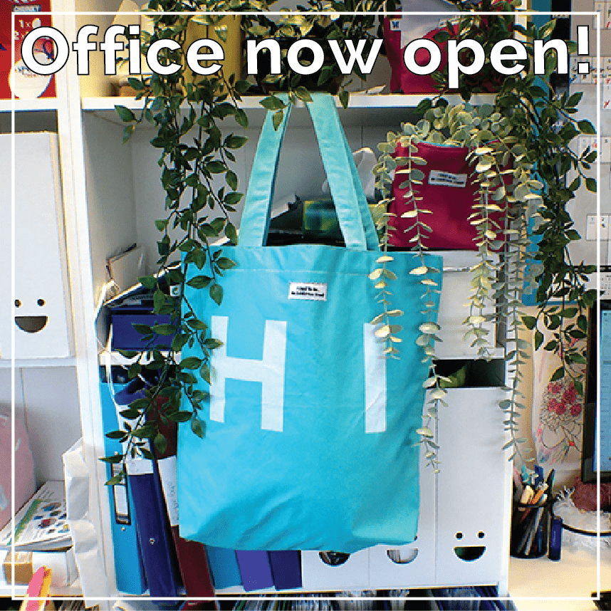Hi! The Calluna office is now open again for 2023

We are all back together in the office and excited about 2023.  Today is going to be an amazing day! 

This tote bag is available to buy on our website! 
calluna-upcycling.co.uk/product/tote-b…