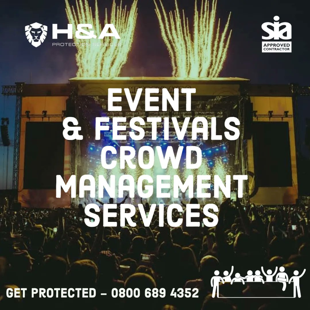 HnAProtection's tweet image. Attention event planners and festival organizers! Looking for security services for your next event? Look no further! Our events and festival division is here to help.

 Level 4 qualified spectator safety officers ready to ensure that your event runs smoothly and safely.