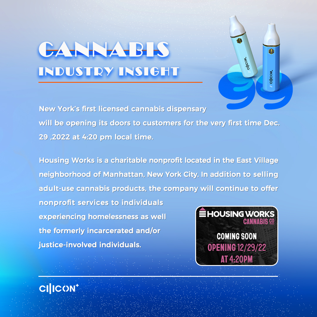New York’s first licensed cannabis dispensary will be opening its doors to customers for the very first time Dec. 29 ,2022 at 4:20 pm local time.

#cannabislife #CannabisCommunity #vape #cannabisnew #cilicondesigned #marijuana