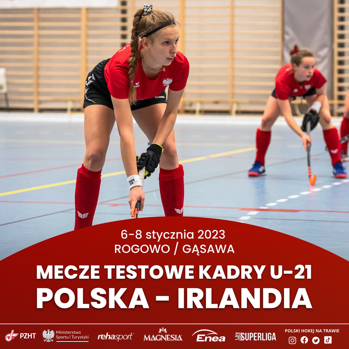Mecze międzypaństwowe Reprezentacji Polski do lat 21. 🇵🇱🏑

Nasze kadry młodzieżowe przygotowują się do Halowych Mistrzostw Europy, które odbędą się w połowie stycznia. ✨

Od piątku na Pałukach obie reprezentacje rozegrają mecze testowe z Młodzieżową Reprezentacją Irlandii. 🇮🇪