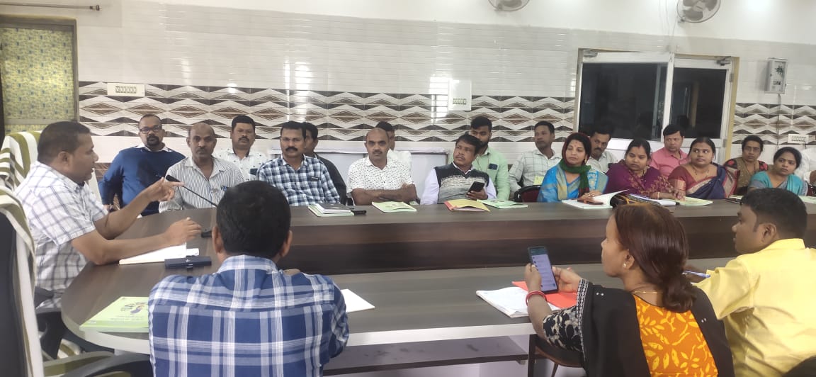 Meeting with all Sarpanches for upcoming FIH World Cup today