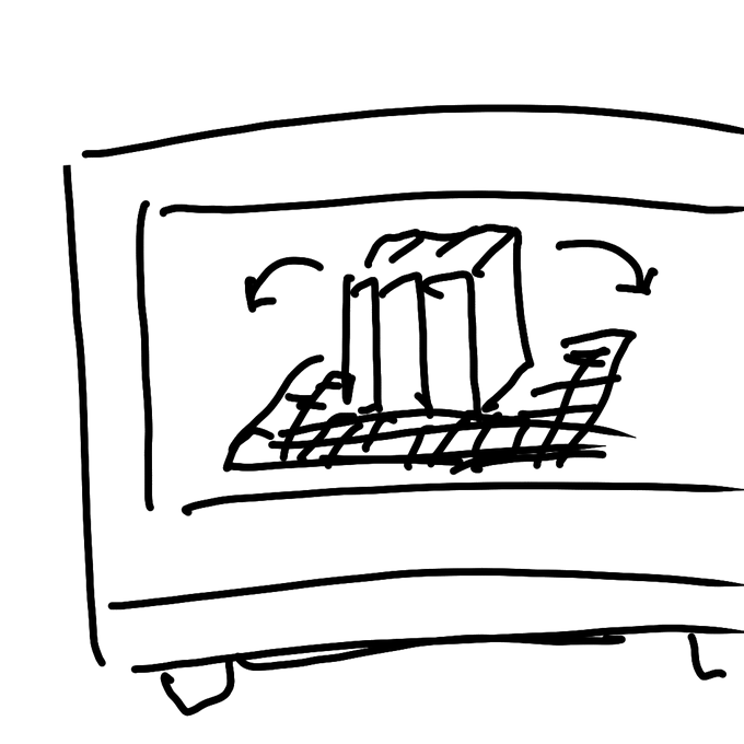 焼けてうまいこと、こう倒れないかなって
じっとみてる 