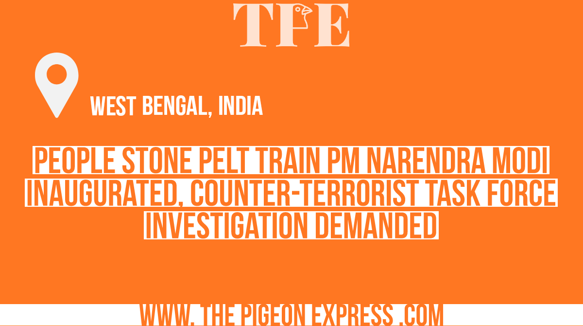 PigeonExpress_'s tweet photo. Mob pelt stones at newly inaugurated New Jalpaiguri-Howrah Vande Bharat Express, Indian Raiwalys investigates  

#VandeBharatExpress #Malda #Howrah #WestBengal https://t.co/VNzuuDUDzc