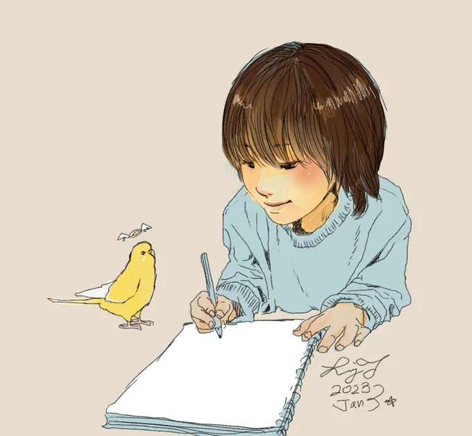 と言うことで、私も書き初めちびすけとクロムちゃん優しい気持ちで今年もスタートです 