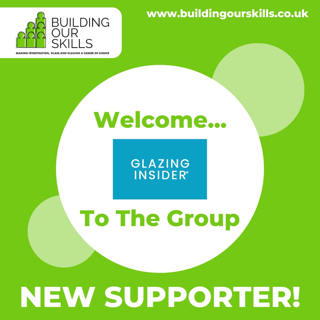 BOSFenestration's tweet photo. We would like to welcome a new supporter of Building Our Skills, @GlazingInsider!
They are an independent, media company that is dedicated to the glass, glazing and fenestration sectors. - It's great to have you onboard!
#BuildingOurSkills #BOSGetInvolved #Supporter https://t.co/xliYUTzJN8