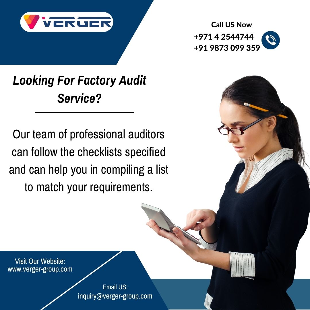 verger_group's tweet image. Looking For Factory Audit Service? Our team of professional auditors can follow the checklists specified and help you compile a list to match your requirements.

inquiry@verger-group.com / vineet@verger-group.com

#factoryaudit #auditservices