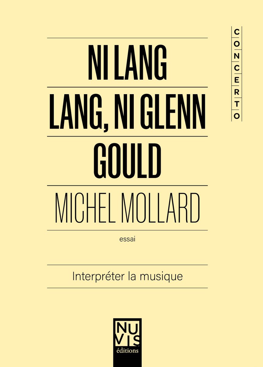 Vous vous intéressez à ce qu'est l'interprétation musicale ? Voici le livre qu'il vous faut. "Ni Lang Lang, Ni Glenn Gould - Interpréter la musique" de Michel Mollard dans la Collection Concerto des Editions Nuvis.
amazon.fr/s?k=ni+lang+la….