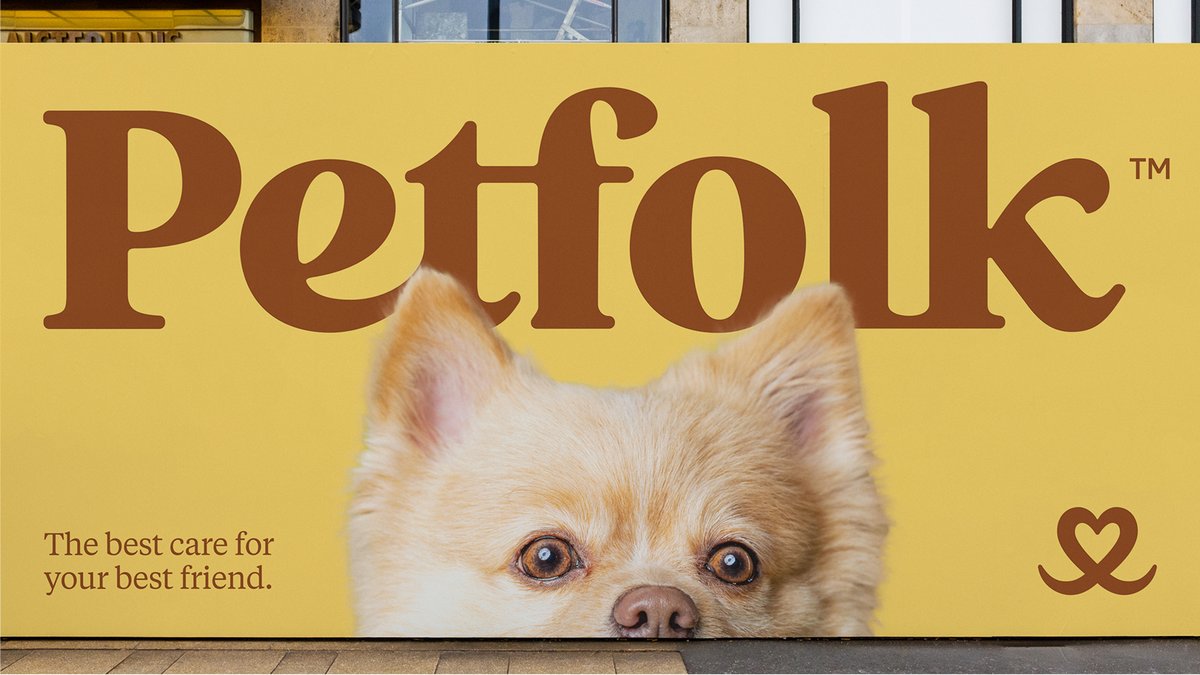 Petfolk's friendly new identity challenges the vet experience as we know it bit.ly/3WYPNoh