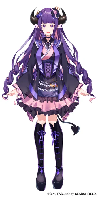 【再宣伝・お仕事】GIKUTASLiver()所属、口口ロロ() 様の立ち絵、アイコン、ヘッダーのデザイン担当致しました!何卒よろしくお願いします! 