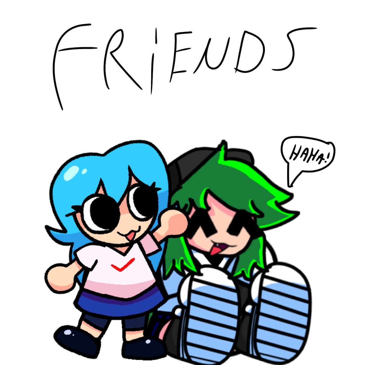 DiscordXd15's tweet photo. Friends (sorry if the ski looks weird)

Ski by: @Bluefrok 
Bafiend by: me https://t.co/2VqJ4DvgXg