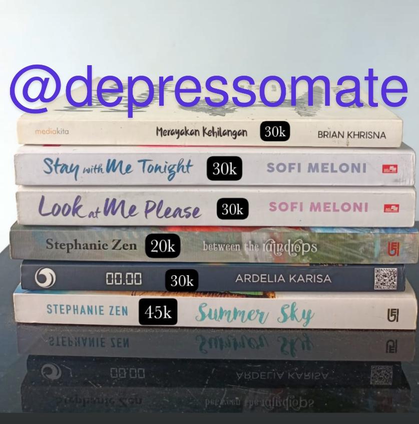 depressomate's tweet image. WTS - Preloved books 🫶🏽

A lil&apos; damaged here and there.
Nego, dm!
Dikirim dr Jkt.

#prelovedbooks #wtsbooks #wtspreloved