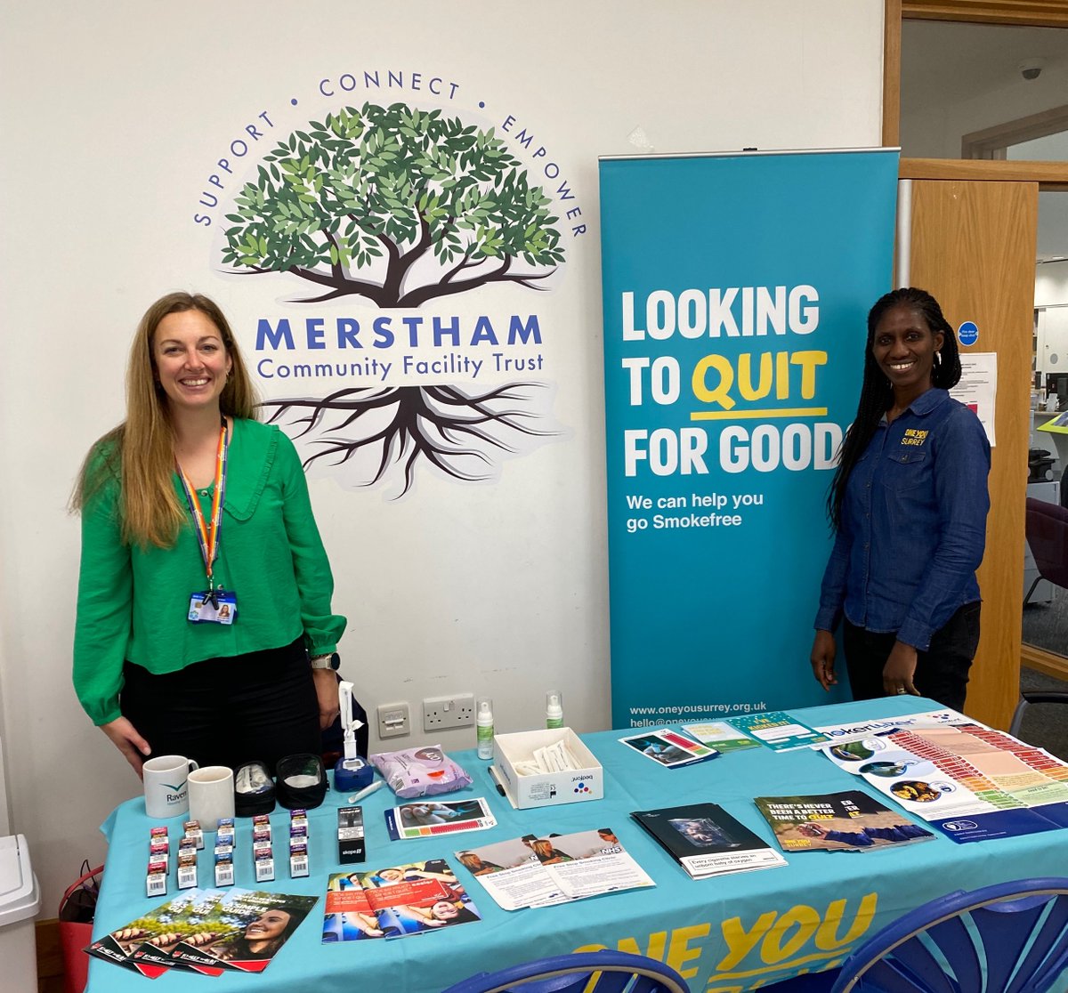 We are delighted to be back with <a href="/oneyousurrey/">One You Surrey</a> at the Merstham Community Hub tomorrow 4th January, 12.30-14.30. Please come along for some free support and advice if you would like to quit smoking in 2023. #newgoals #freesupport #merstham @moatsurgery <a href="/MersthamHub/">Merstham Hub-MCFT</a>