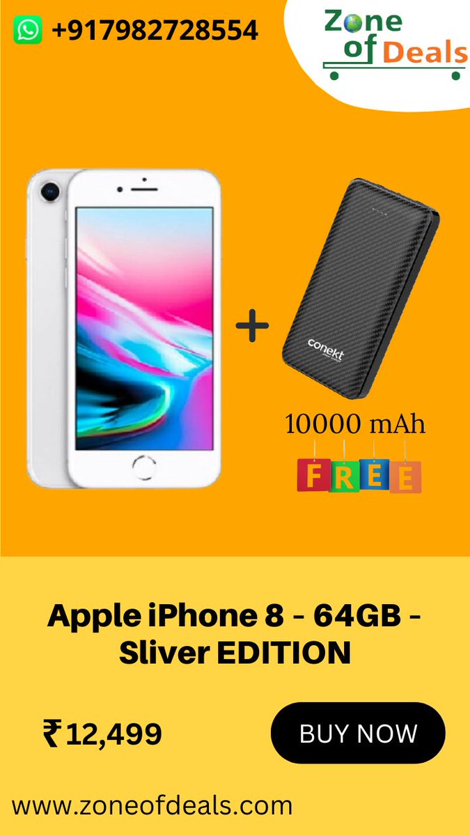 Buy Apple iPhone 8 SILVER Edition 64GB Refurbished – In Excellent New Condition.
COD Also Available.
Safe Shipping Through Reputed Courier Services.
#appleiphone #iphone8 #iphone11pro  #iphone6s #iphone6splus #iphonese #iphone12unboxing #iphone13 #iphone14price #refurbishediphone