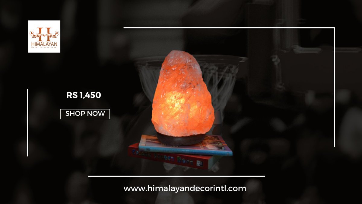 Light your way to relaxation with our 100% Pure Natural Himalayan Salt Lamp.
Learn More:
/himalayandecorintl.com

#OnlineShopping #HomeDecor #RoomDecor #HealthBenefits #health #AllergySolution #AsthmaSolution #NaturalAirPurifier #COVID19