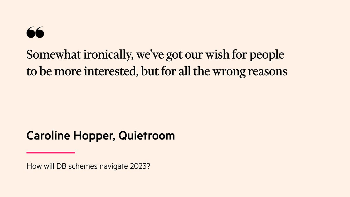 pensions_expert's tweet image. Market turbulence, surging funding levels and new regulations look set to dominate defined benefit schemes again this year - on.ft.com/3WEh27W
@quietroomtweets 
@chopps03 
@bankofengland 
@AXAIM_UK 
#definedbenefit  #DBfundingcode #LDI  #miniBudget