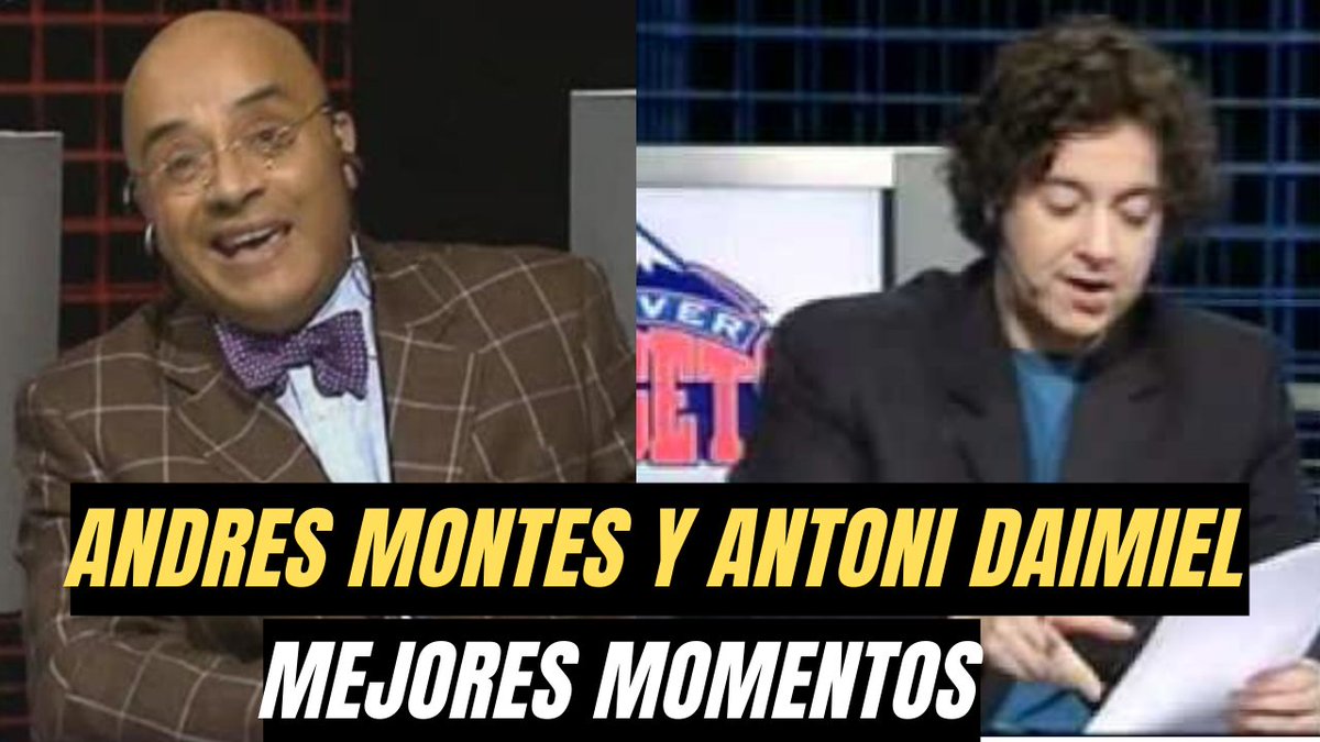 PasionBasketNBA's tweet photo. 1 hora con los mejores momentos de Andrés Montes y Antoni Daimiel retransmitiendo partidos en la NBA

Un vídeo para GUARDAR

👉  https://t.co/ql0GPeA5iN https://t.co/Z6zZE8Iwlr