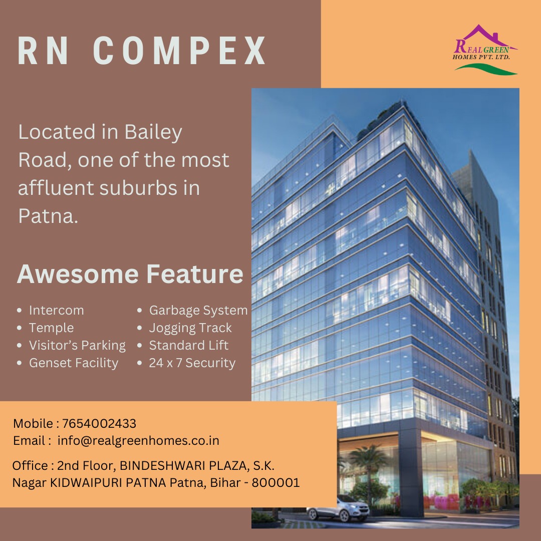 Experience R N COMPLEX an exclusive commercial destination in Patna.
Book your time slot now!
Call : +91 7654002433
Visit Us!
2nd Floor, Bindheshwari Plaza, S.K Nagar Patna, Bihar-800001
:
:
#realgreenhomes #newyeardeal #commercial #realestate #investment #patna #BiharNews #Bihar