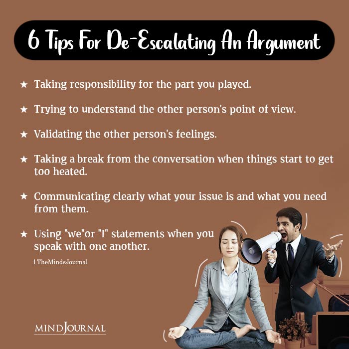 How do you prefer to de-escalate your arguments?

#relationshipgoals #relationshiptips #relationships101 #mentalhealthawareness #mentalhealthmatters #mindhelp