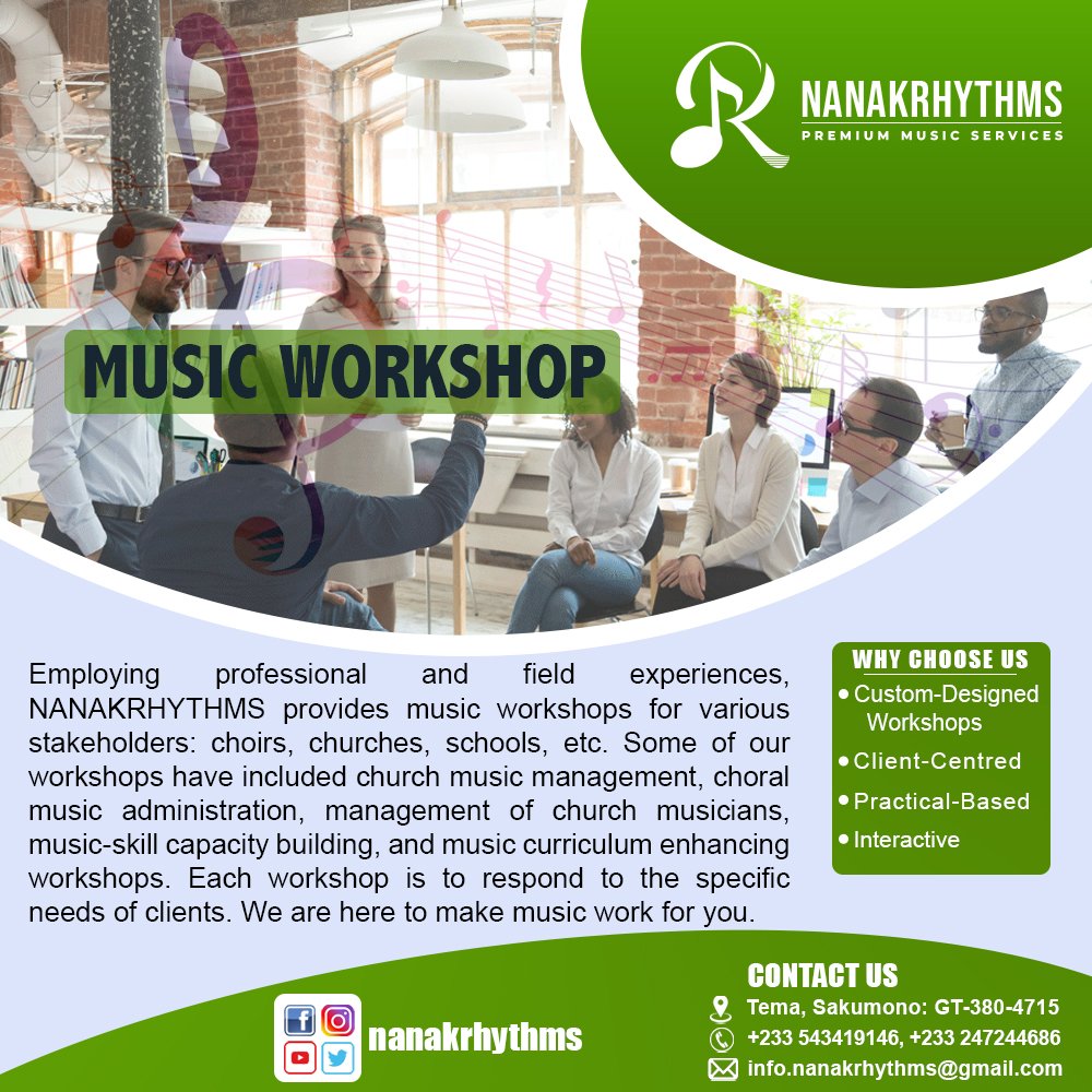 nanakrhythms's tweet photo. Do you wish to revamp the vocal and performance knowledge and capacity of your choristers? ... Or strengthen the choral management and technical capabilities of your leadership? We've got you covered. 😊✌🏼 https://t.co/LLc0HcPtZ6