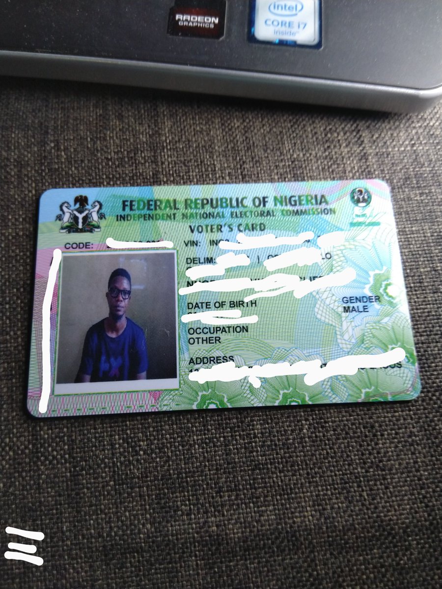 My PVC is finally here! Collected it today!  @HiikyaaTor now I can bold say I'm #OBIdientlyYUSful ✊🏾 #ObidientMovement #ObiDatti