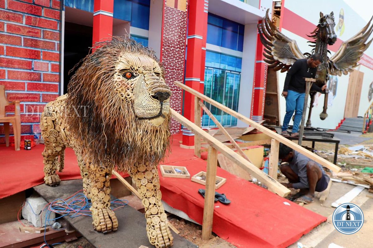 dt_next's tweet photo. Final stages of work are being held for the India Tourism and Industrial Trade Fair organised by the Tamil Nadu Tourism Development Corporation (#TTTDC) at Island Grounds, Chennai.

📸@manivasagan_ 

NOTE: This is a Thread (1/3)

@ttdcofficial #IslandGrounds #TradeFair #Tourism https://t.co/1ZH0KnOREy