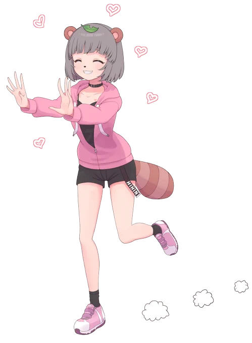 何か(例カブトムシ)を追いかけるガチ恋さん #ぽこあーと #ぽこピーランドあーと 