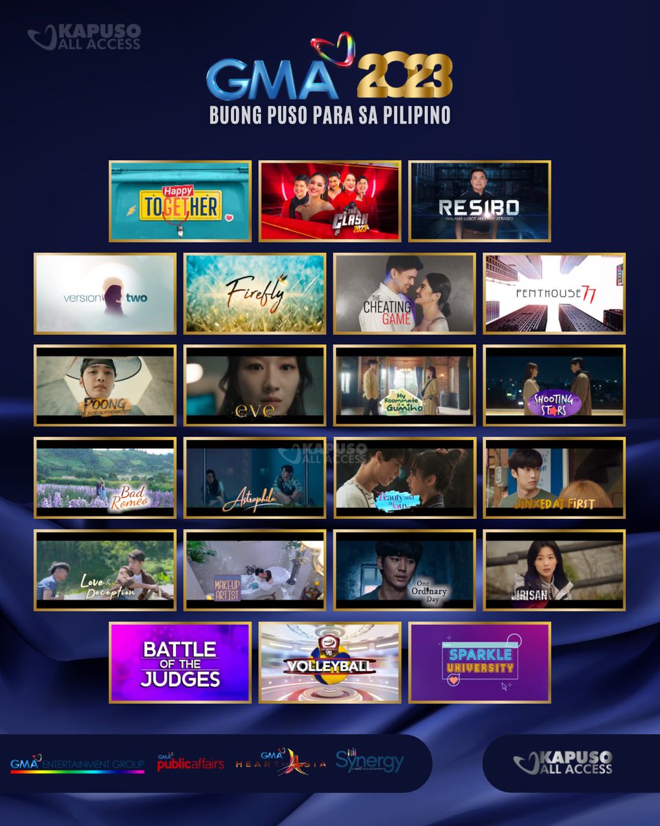 A brighter year is coming as the biggest Kapuso stars come together for the grandest and biggest television shows and films this 2023! ❤️

Here is the list of our new TV series, specials, and films that will make your year even more exciting! 🤩

#BuongPusoParaSaPilipino #Kapuso