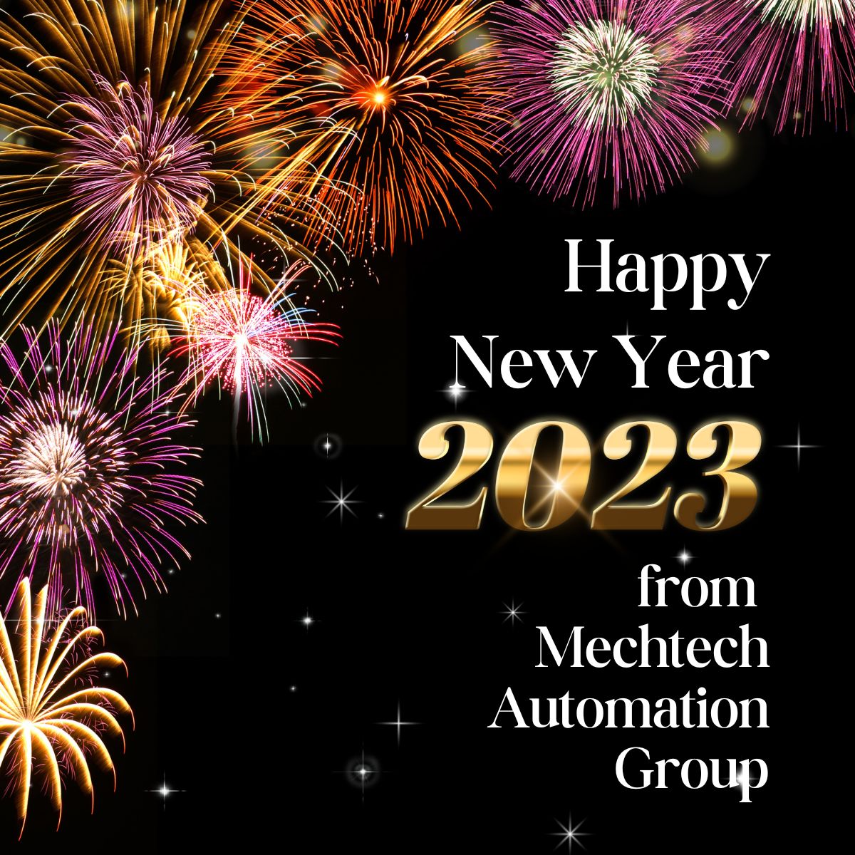 MechtechGroup's tweet photo. The team from Mechtech Automation Group wishes our customers a very Happy New Year!

We hope you have a prosperous 2023.

Have an upcoming project? Get in touch today - https://t.co/PRttN6SKTh

#BeyondSmart #SmartFactory #DigitalManufacturing #UKManufacturing #Automation https://t.co/6N4rDI3Dvv
