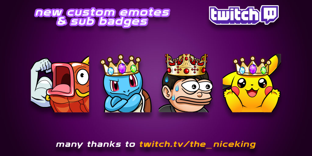 goblinguyFVRR's tweet photo. Thank you @therealniceking for ordering! Looking forward for next order soon and sub the stream https://t.co/mAXbjBlmx4

#commissions #twitch #emote #emoteartist #subbadges #commissionsopen #twitchaffiliate #twitchpartner #twitchstreamer #twitchemotes https://t.co/gmyfY7GYmM