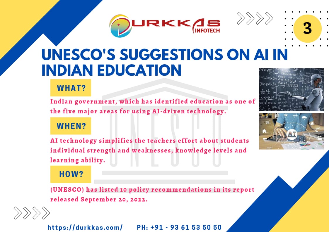 durkkasinfotec's tweet photo. November 3 2022 
UNESCO’s SUGGESTIONS ON AI IN INDIAN EDUCATION
#artificialintelligence #machinelearning #durkkasinfotech #ai  #nlp #dataannotation #imageannotation #textannotation #videoannotation #audioannotation #boundingbox #semanticannotation #keypointannotation #polygon https://t.co/oaSbqwUxIt