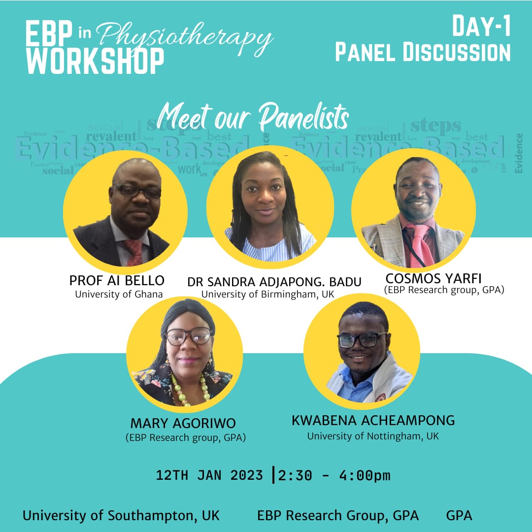 Meet our panelists for Day 1. It's going to be very educative.
Don't miss this workshop for anything
#EPBworkshop
#GPA
#UoSinternational