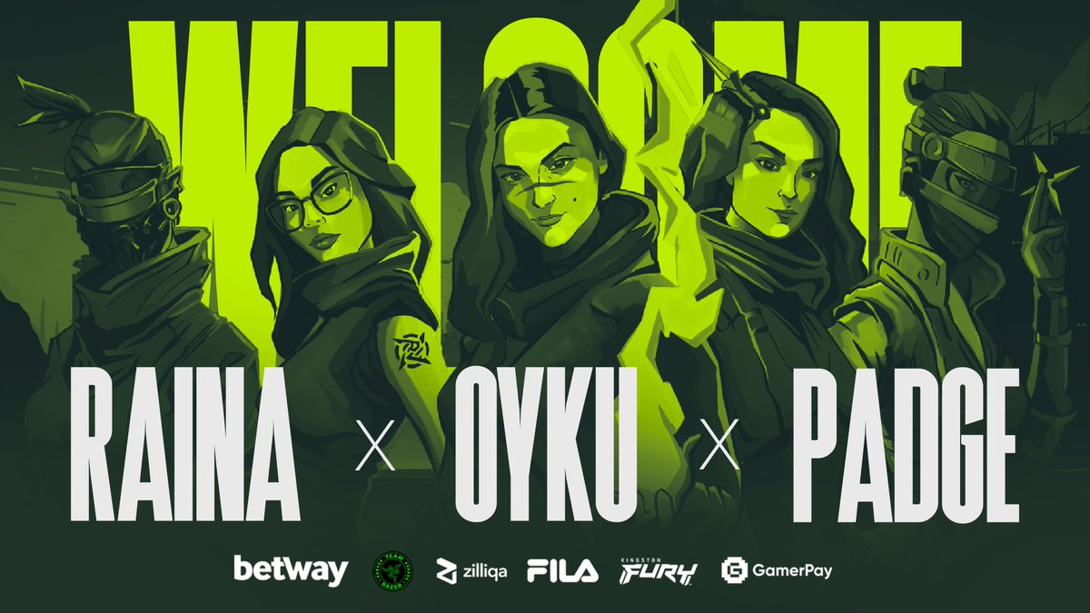 Welcome <a href="/padge1103/">Padge</a>, @oykuvl &amp; @itsra1na to our NIP roster! That’s 3 out of 5 players — are you our next Valorant star?