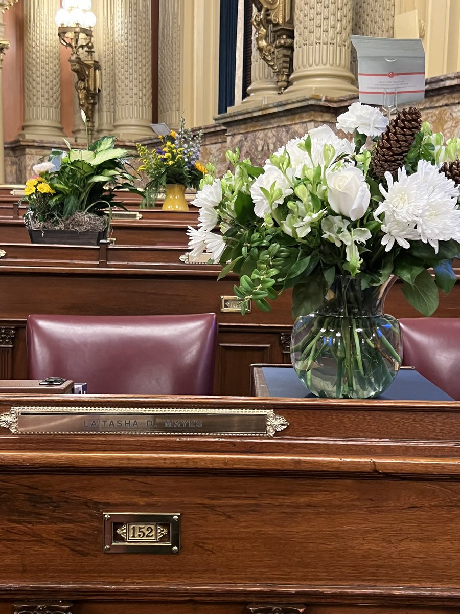 RepMayes's tweet photo. Today is a dream come true. Today is another day in my ancestors’ wildest dreams. Today is a day that my Mother Charlotte Denise Stroud, Alma Speed Fox and Shirley Chisholm made possible for me to make history in the Pennsylvania General Assembly.

#repmayes #pahouse #harrisburg https://t.co/P4PMxZUZYd