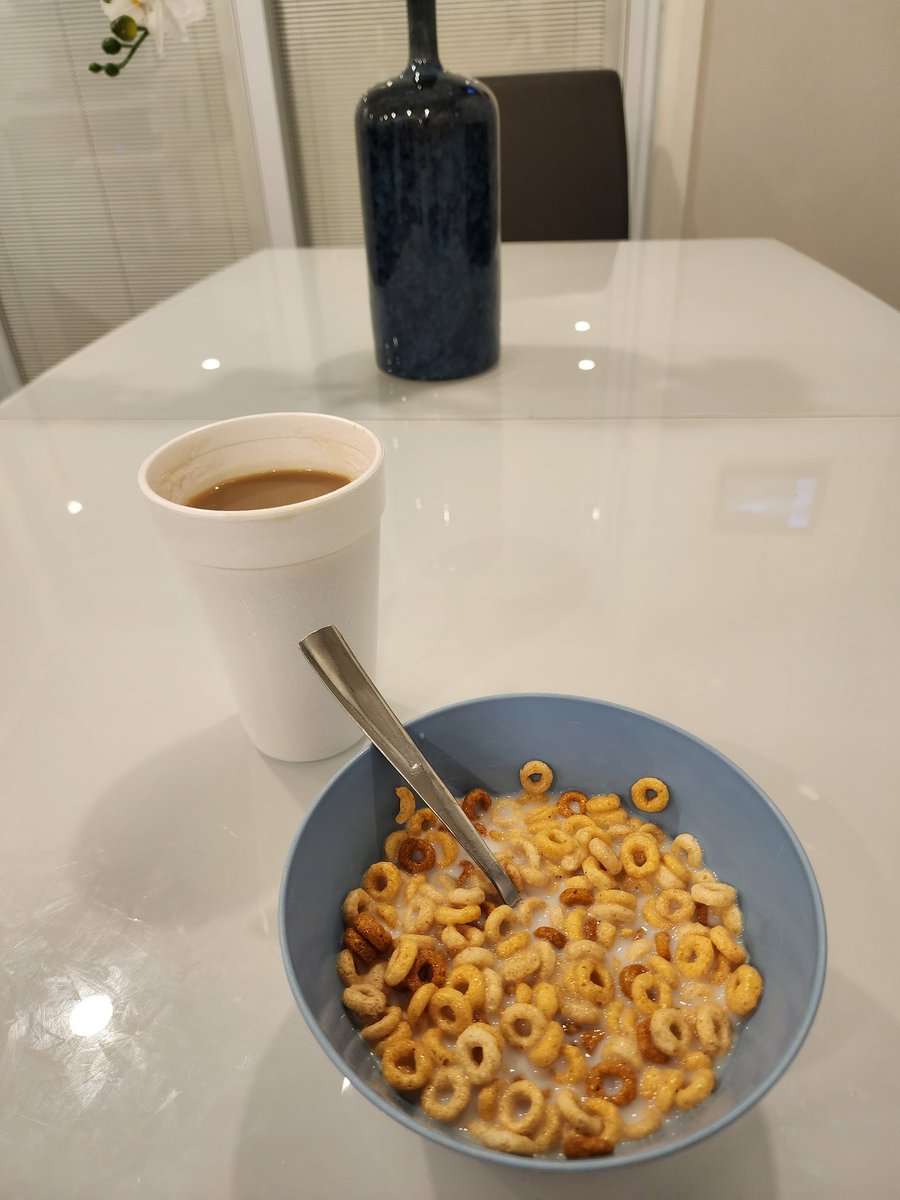 Who else gets up early on a fast day to have a coffee?