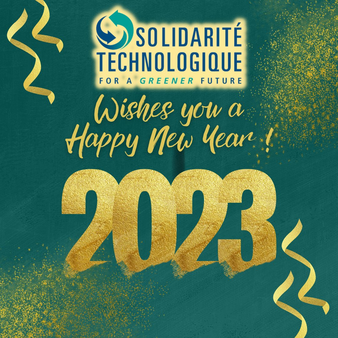 Solid_Techn's tweet photo. Nous vous souhaitons une très belle année 2023. Qu'elle soit écologique, durable, et circulaire pour chacun d'entre vous !
We wish you a wonderful year 2023. May it be ecological, sustainable and circular for all of you ! https://t.co/xsTMNOdpLa