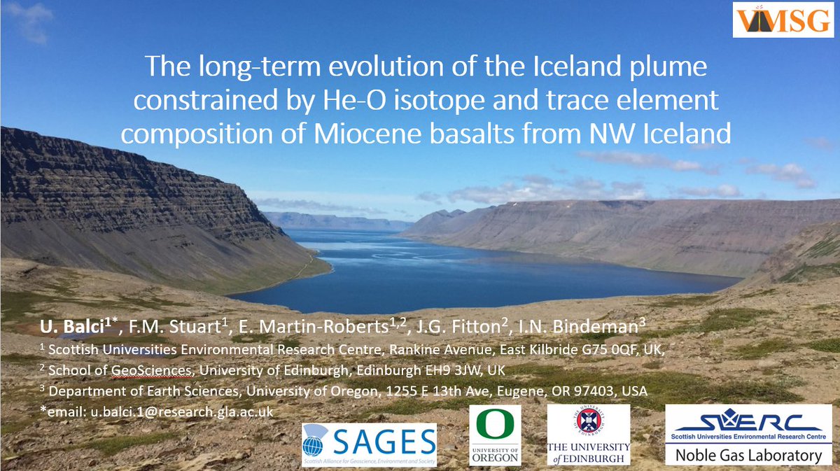 ugrbalci's tweet photo. I'll be presenting the new He and O isotope data from Miocene Iceland plume using NW Iceland basalts in  #VMSG23 on 6th January. This study makes the second part of my PhD thesis that covers tracking the evolution of enriched mantle in the upwelling Iceland plume. @SUERCNobleGas https://t.co/TxJ5jpwFQ2