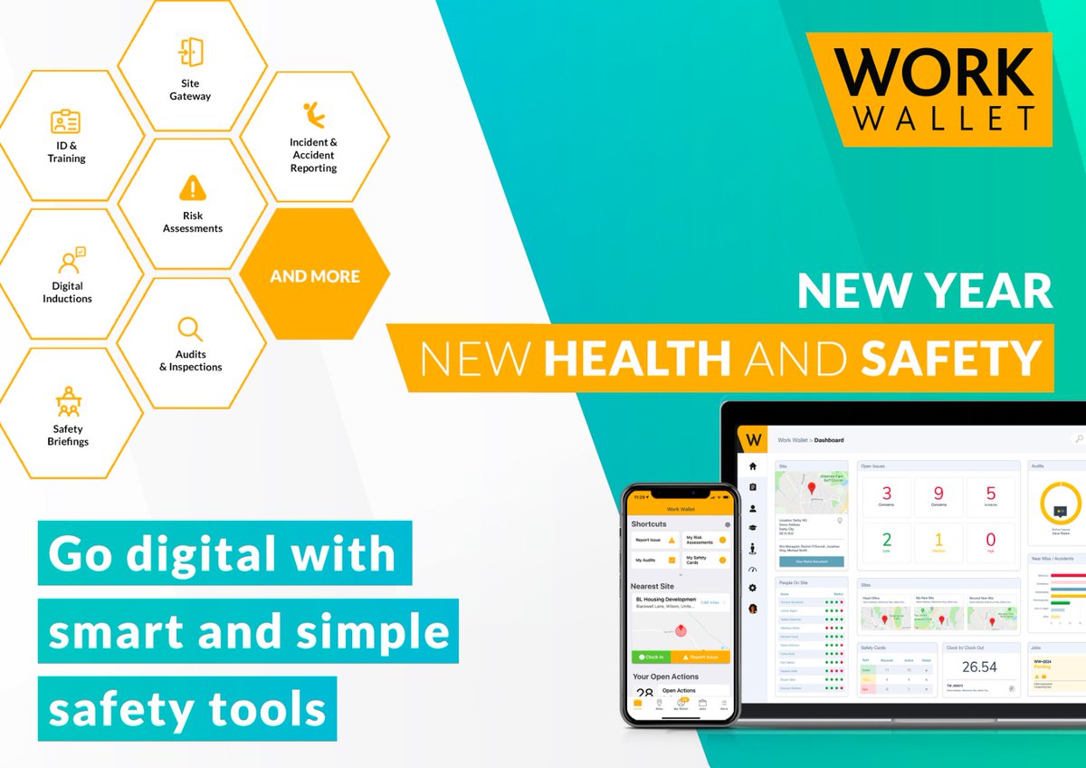 New year, new SHE? It's a natural time to plan improvements - for businesses too! Digitalise your health and safety processes in 2023 with smart, simple safety software from Work Wallet. Book a demo today: hubs.la/Q01wlCqw0 #healthandsafety #happynewyear #newyearnewme