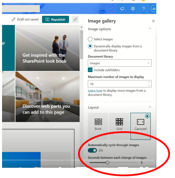 SPoint_Stuff's tweet image. I've seen several threads waiting on auto cycling images in #SharePoint to be in standard release for years now. Anyone know when its likely to be GA? #sphelp