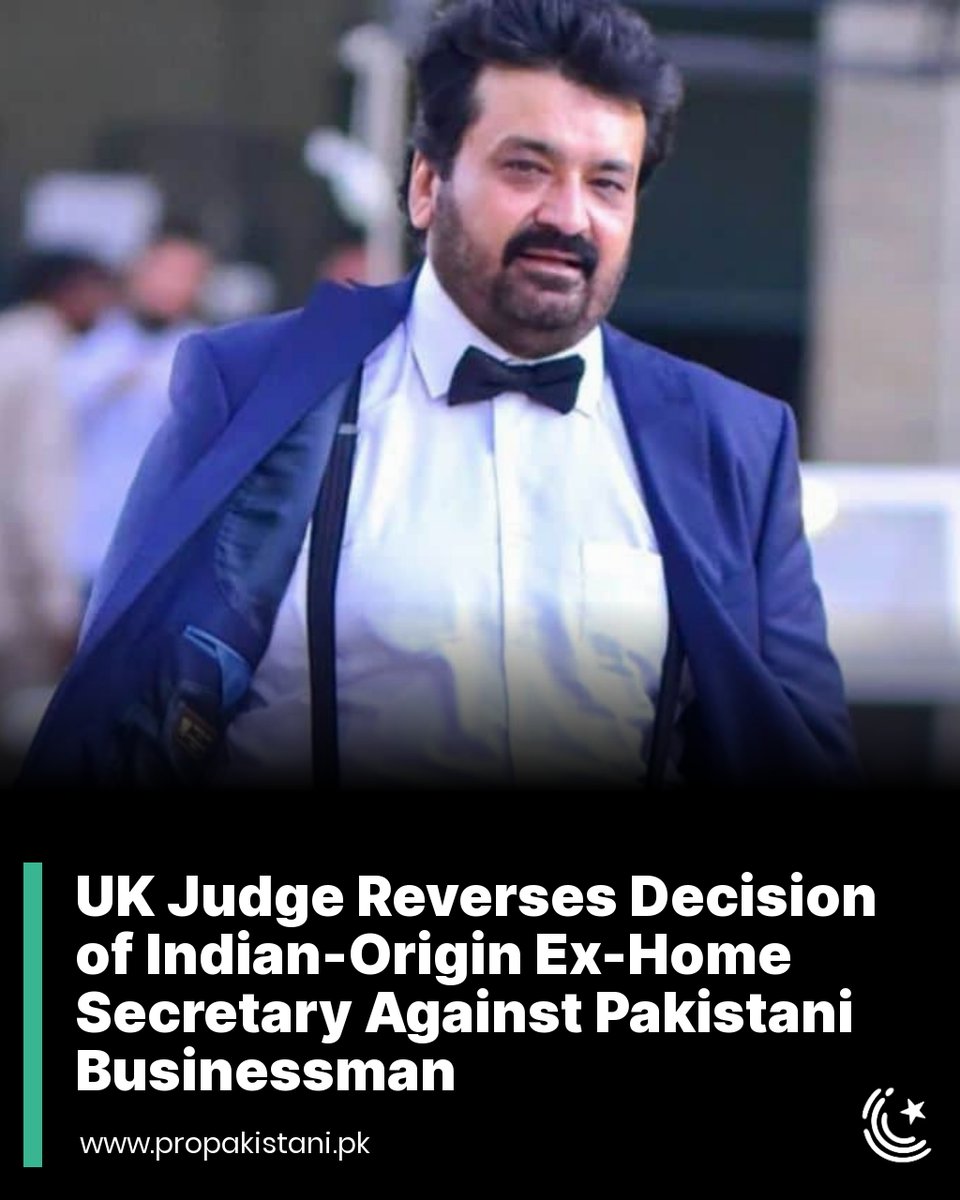 ProPakistaniPK's tweet image. Jabir Motiwala had filed a case against former Home Secretary Priti Patel.

Read More: propakistani.pk/2023/01/03/uk-…

#JabirMotiwala #PritiPatel #UK