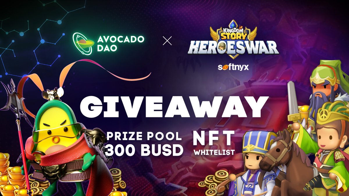 Avocadoguild's tweet photo. Avocado🥑joins @kingdomstorynft on the battlefield for an EPIC giveaway⚔️ 

Forge your own story in the KINGDOM🛡️with the chance to win one of the following prizes!✨

🏆1 Winner $150 BUSD
🏆3 Winners $50 BUSD
🏆30 Winners NFT WL

Learn more:
https://t.co/F2zoBgAouG https://t.co/b0x8EUeib8