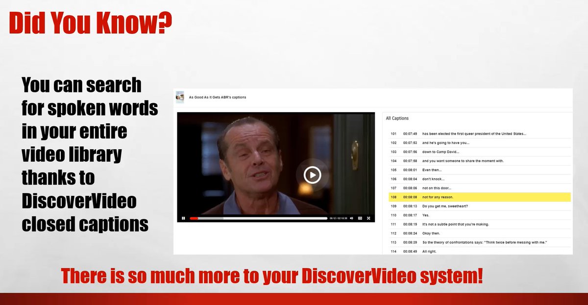 DiscoverVideo1's tweet photo. Did you know you can search for any word or topic in your DEVOS video library? This powerful search function makes it easy find what you're looking for. #VideoLibrary #OnlineLearning #EnterpriseVideo
Watch Demo: https://t.co/36LMXSgWNW https://t.co/6GJAnsyxkk