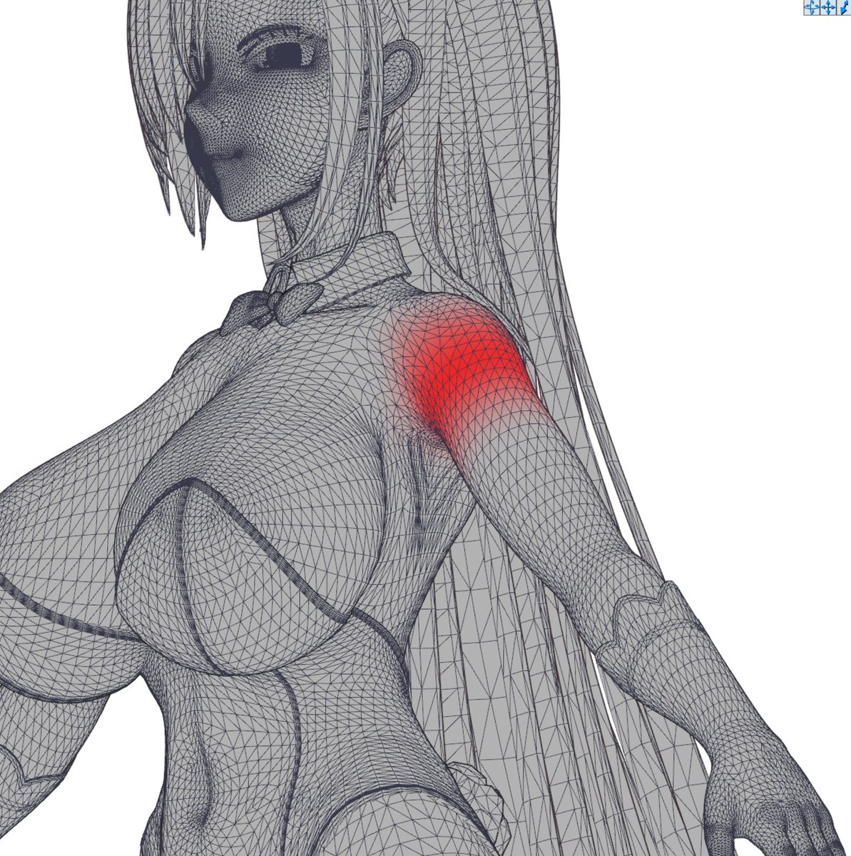 脇のウェイト修正やってく(クソ面倒くさい 