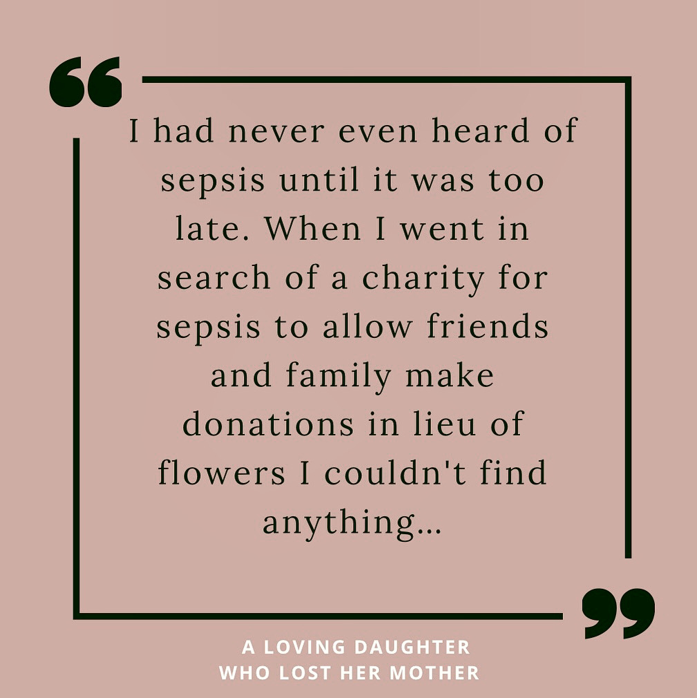 From one of our lovely followers... We are constantly amazed at the stories told to us by those who looked for a sepsis charity in Ireland at their time of loss but couldn’t find one, and we are constantly inspired by them to keep going 🤍✨
